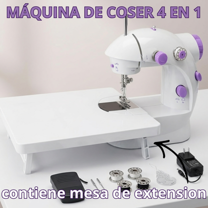 Maquina de Coser - 12 Puntadas Con Tabla 4 en 1 + Kit Costura