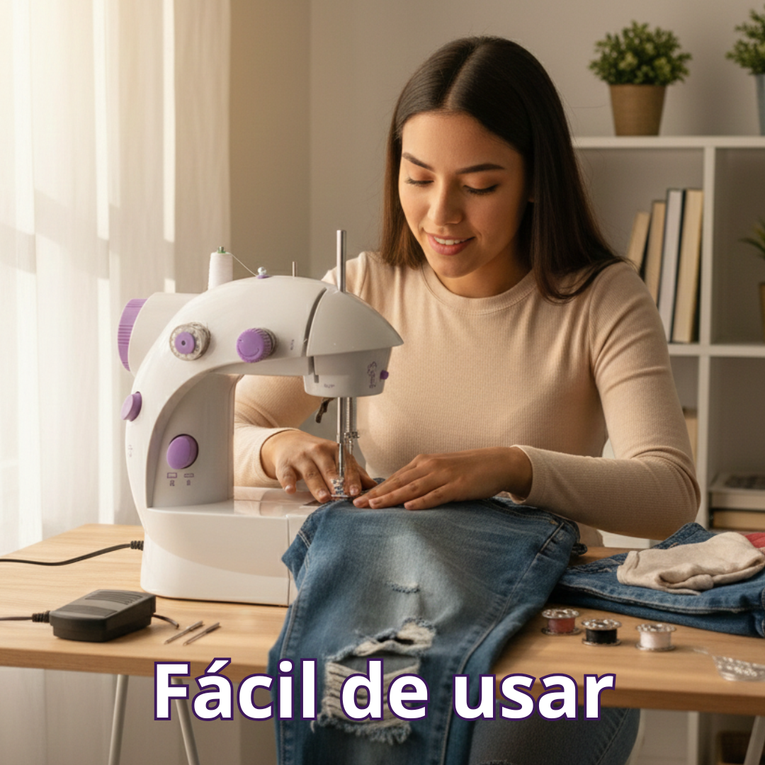 Maquina de Coser - 12 Puntadas Con Tabla 4 en 1 + Kit Costura