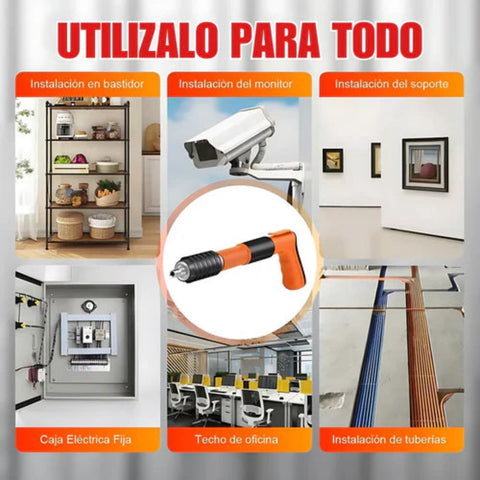 Pistola Fijadora Clavos Portátil + 100 Clavos Gratis Hoy